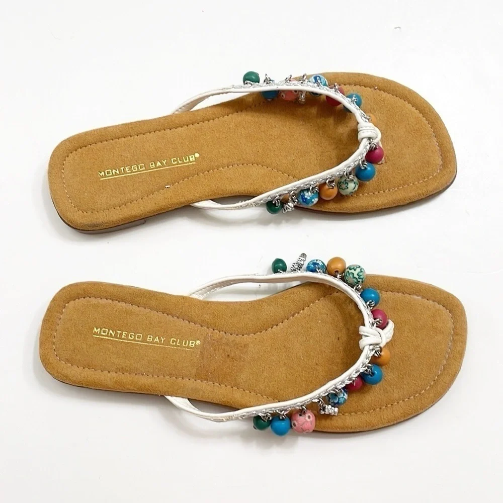 Montego Bay Club beaded sandals